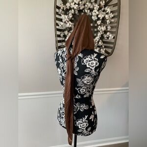 Women's protective hair scarf brown one size